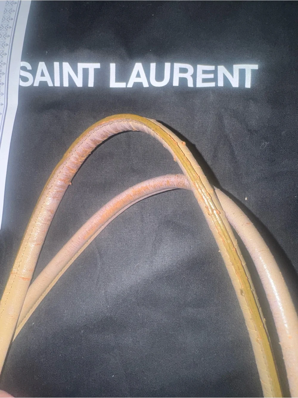 Yves Saint Laurent Brown Monogram Tote with COA and dust bag - Picture 7 of 7